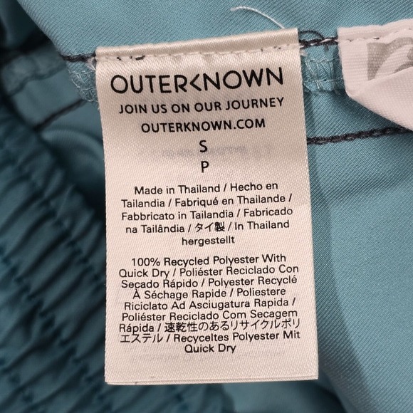 Outerknown Shorts‎ Mens Small Blue Nomadic Volley Trunks Drawstring Swim - Picture 4 of 13